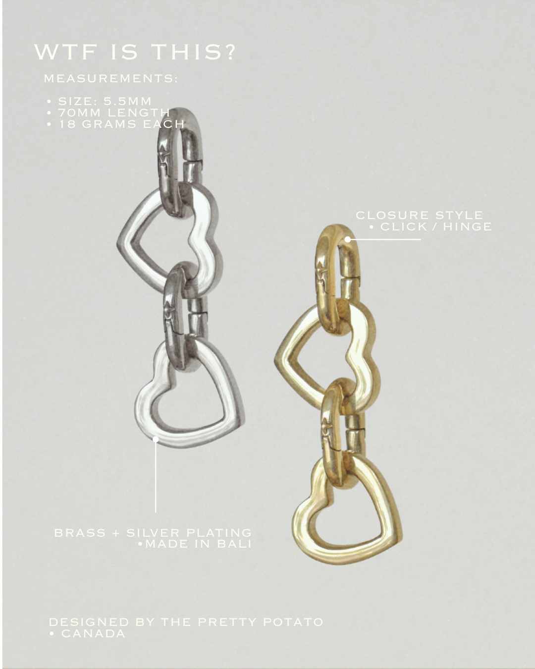 Heart Chain Ear Weight