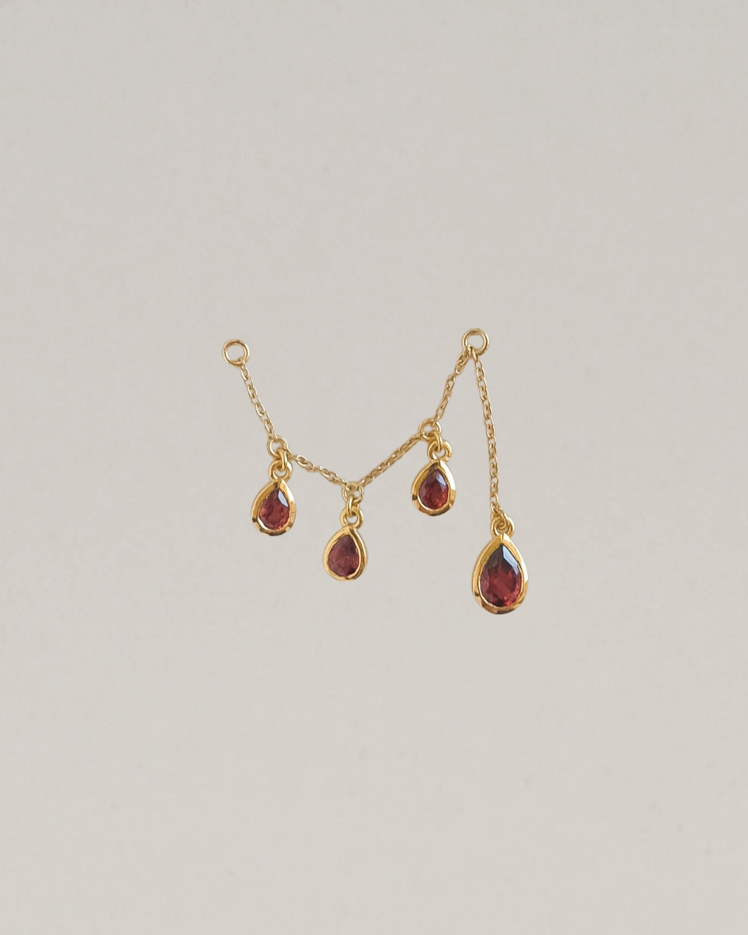 Garnet Drop Chain