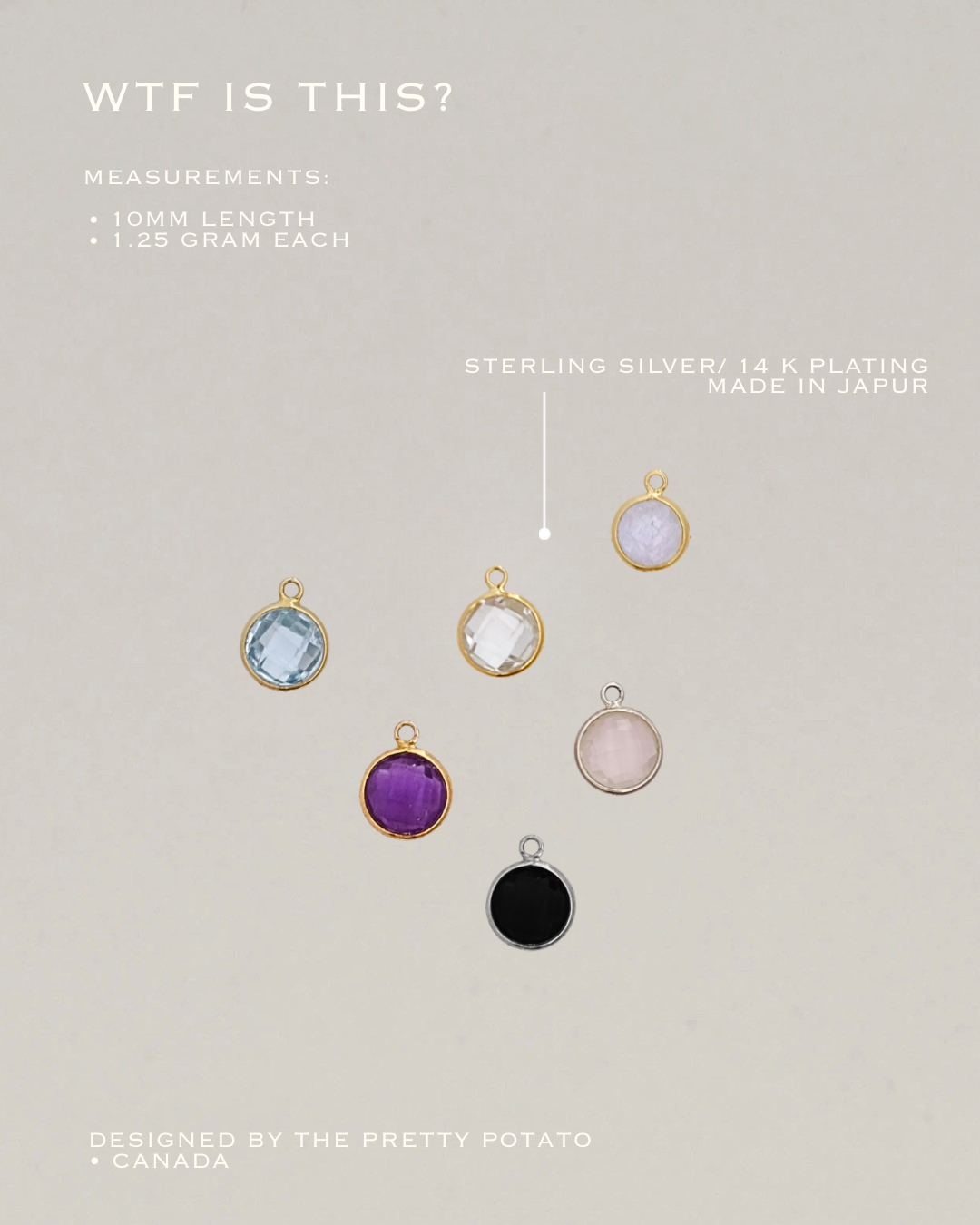 Amethyst Charm