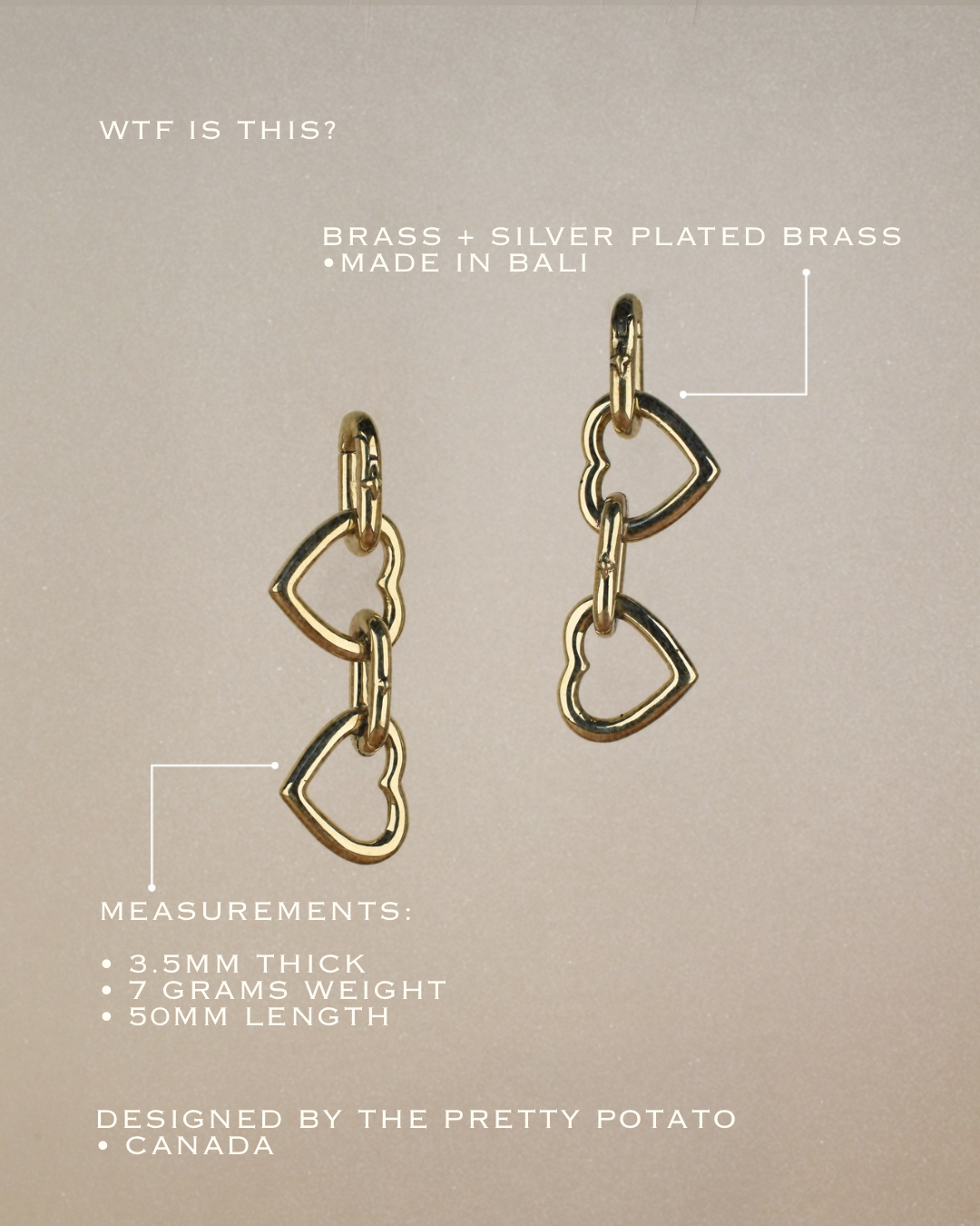 Heart Chain Ear Weight