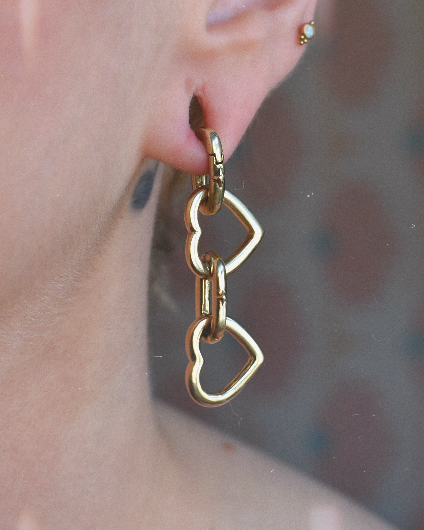 D+R Heart Chain Ear Weights