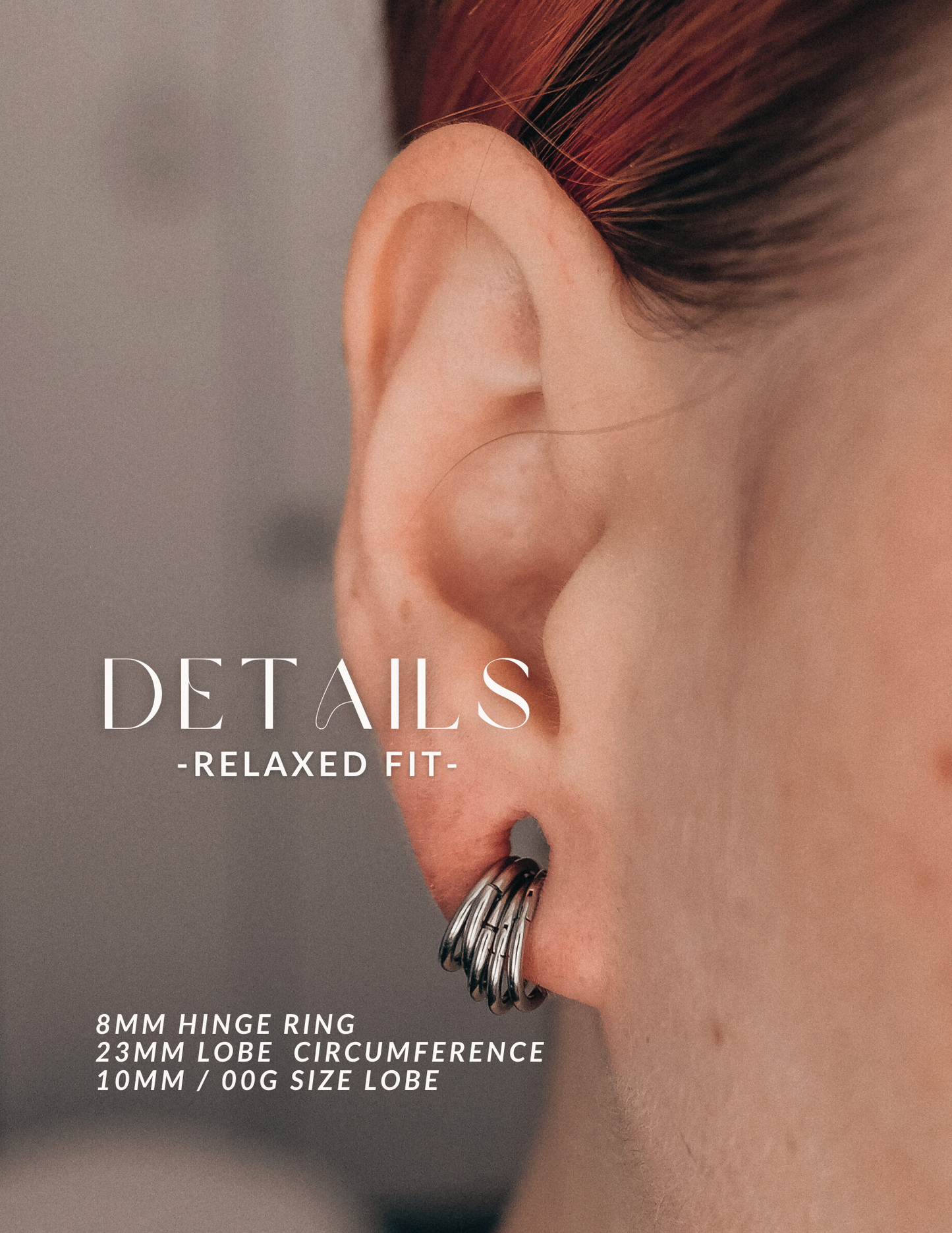 Titanium Stacking Rings - Titanium Finish