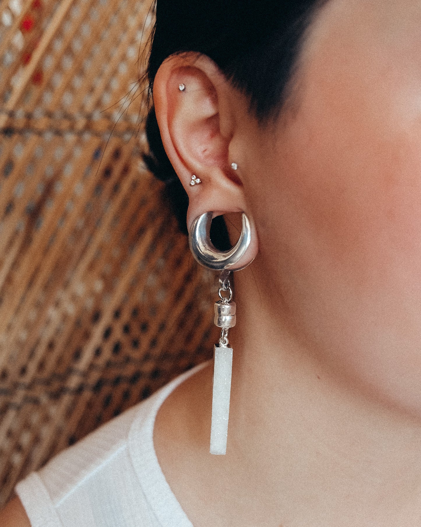 Magnetic Selenite- Silver & Gold Plating
