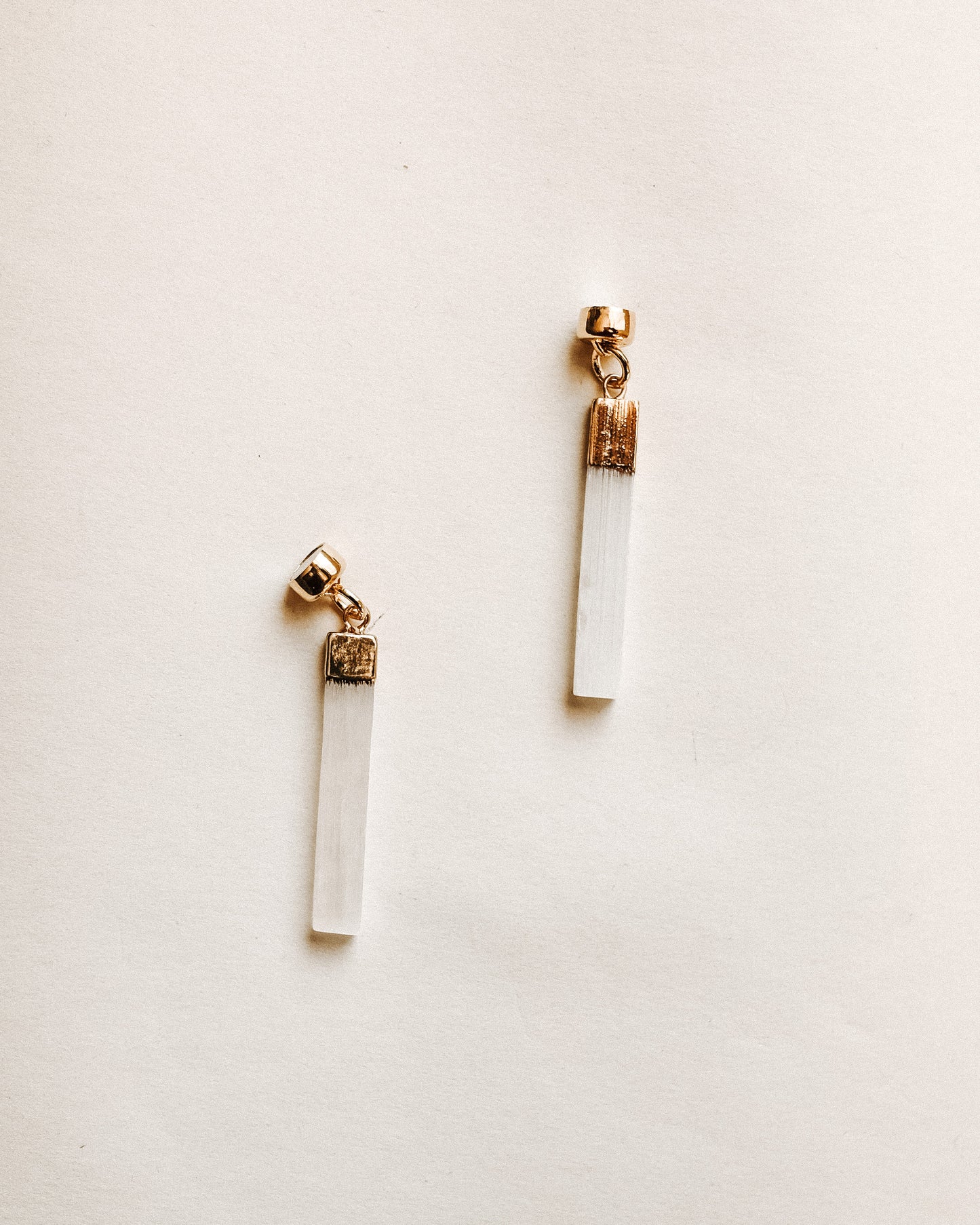 Magnetic Selenite- Silver & Gold Plating