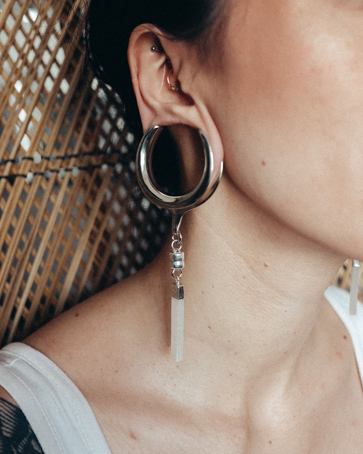 Magnetic Selenite- Silver & Gold Plating