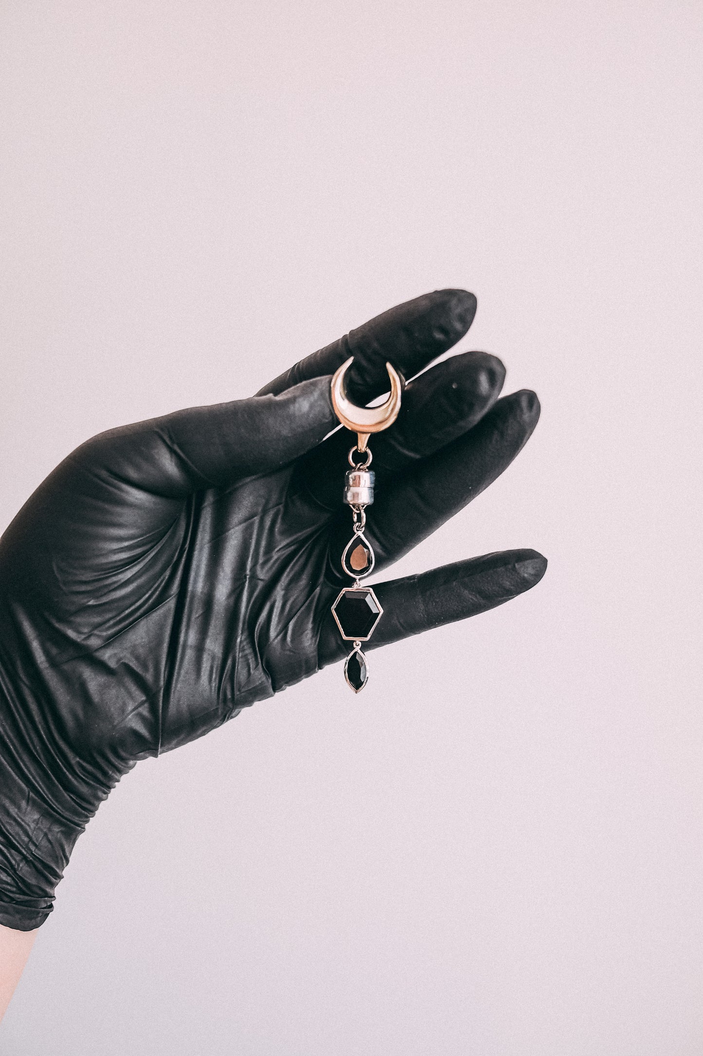Stacked Black Agate