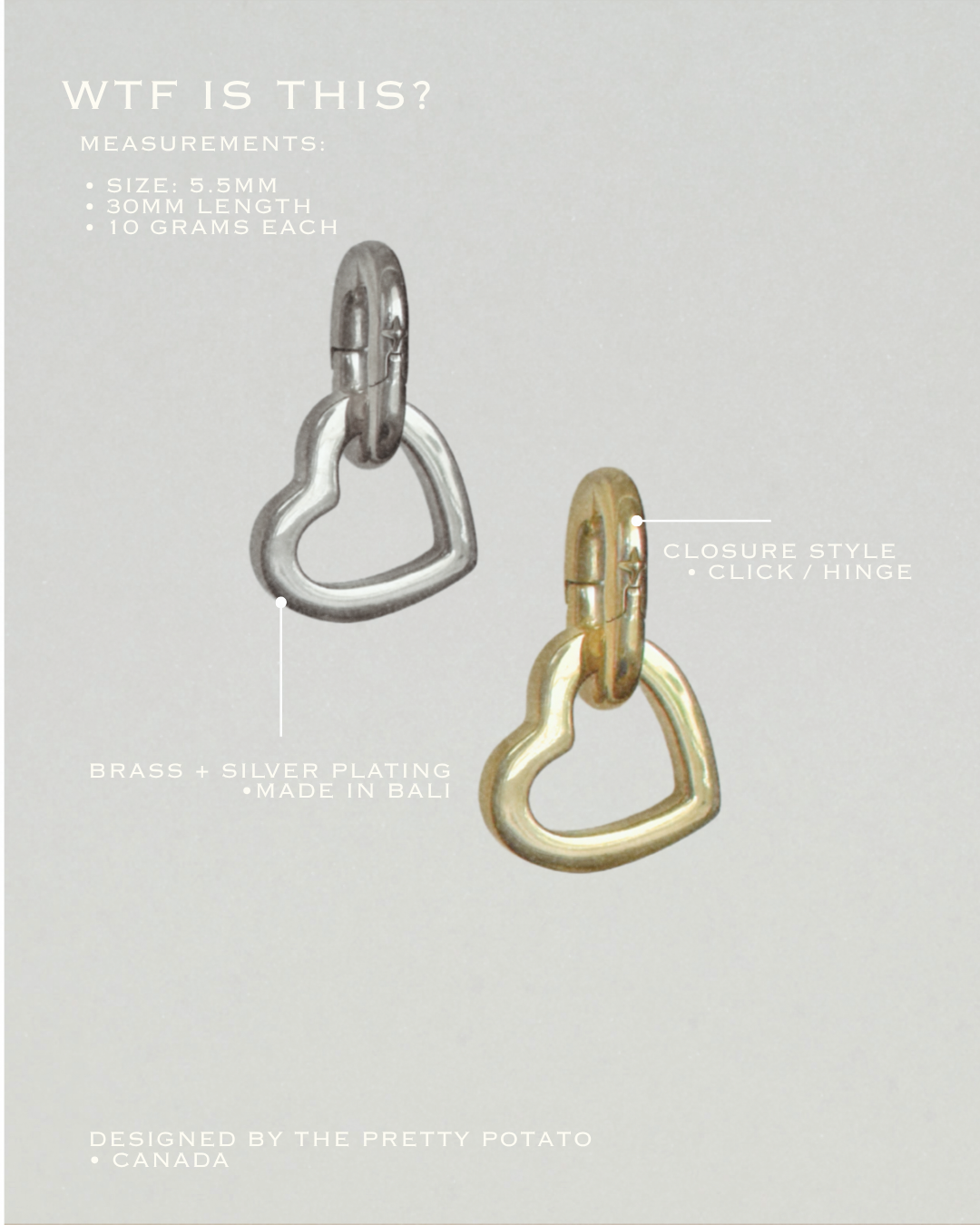 Mini Heart Chain Ear Weight