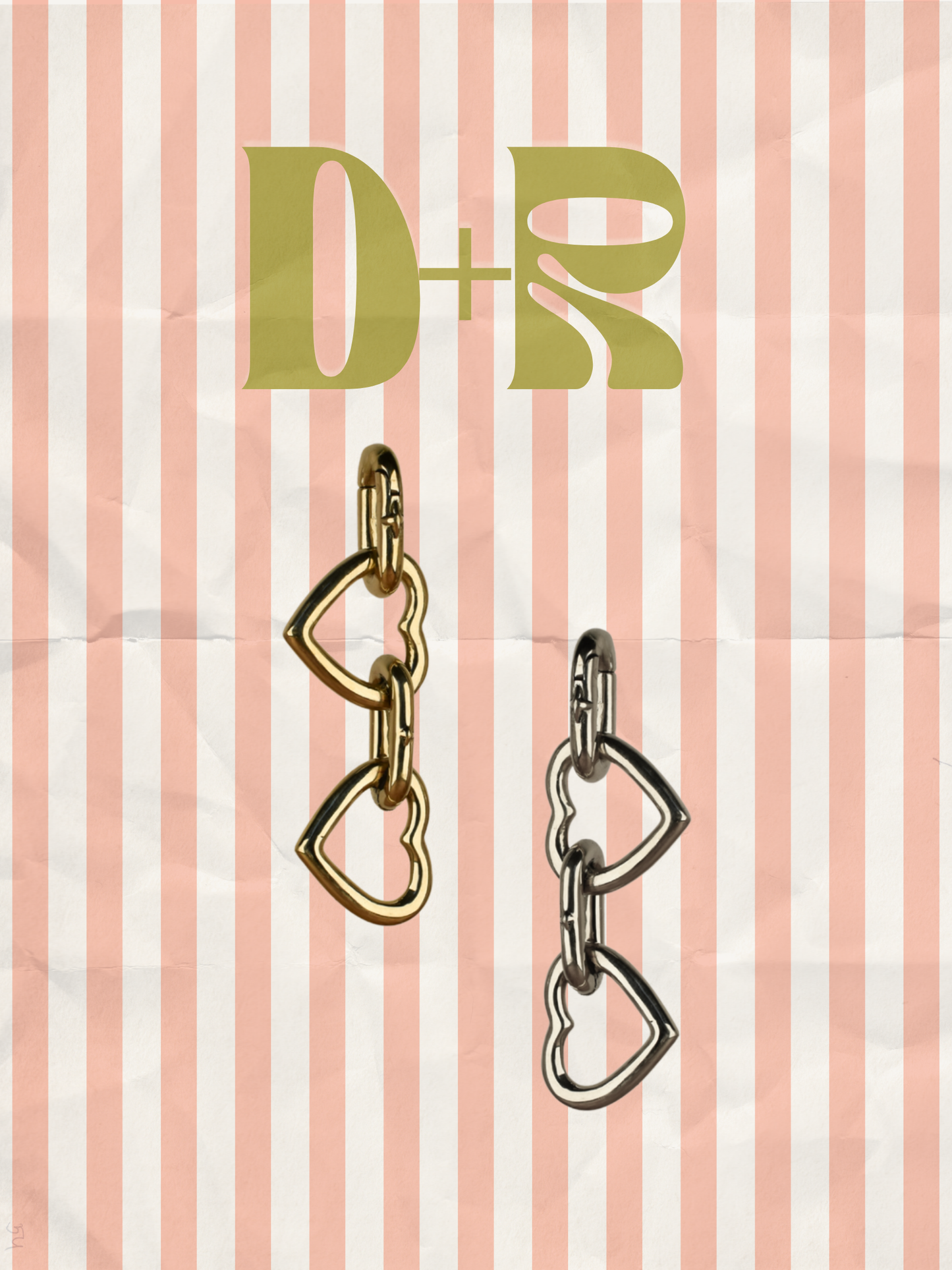 D+R Heart Chain Ear Weights