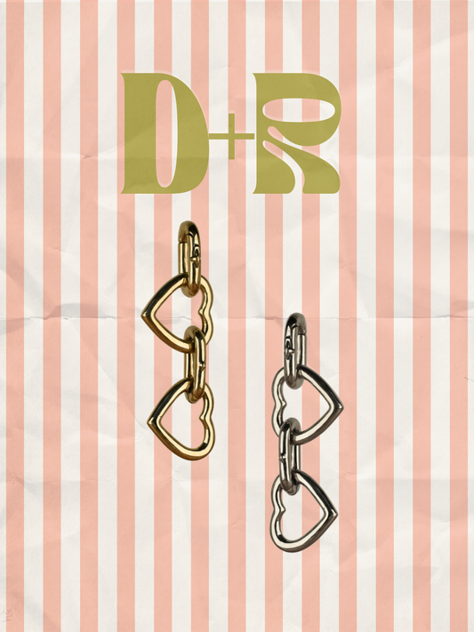 D+R Heart Chain Ear Weights