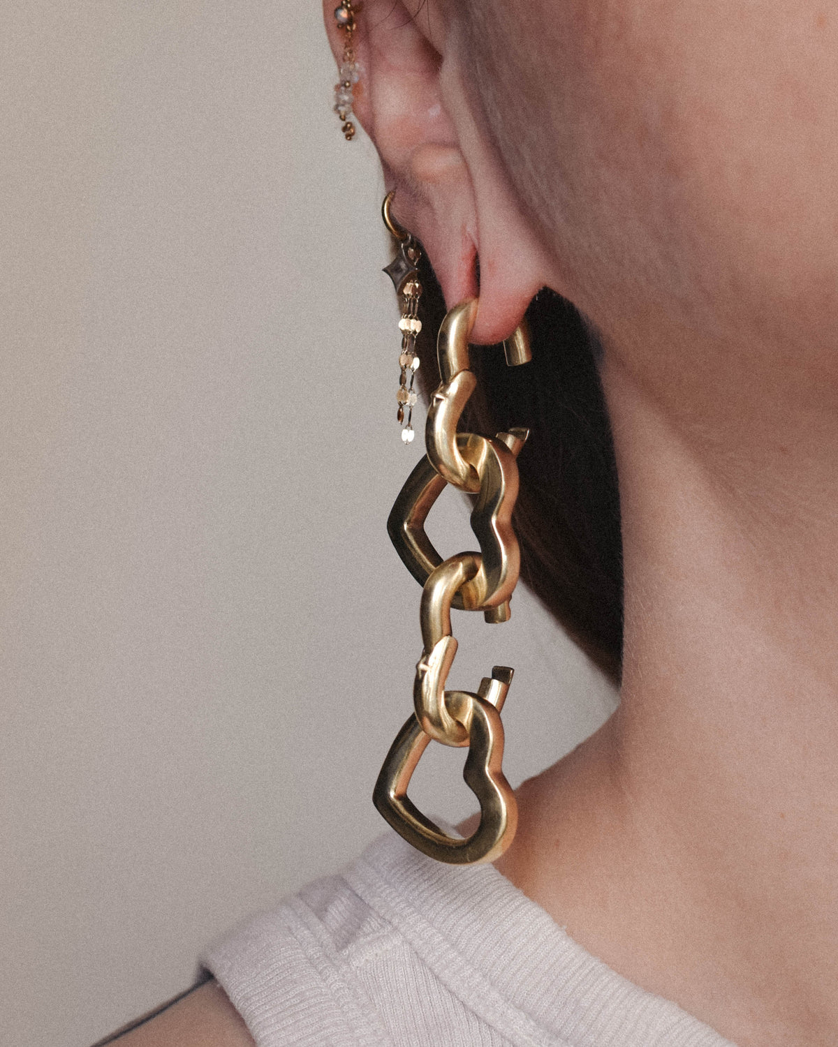 Heart Chain Ear Weight