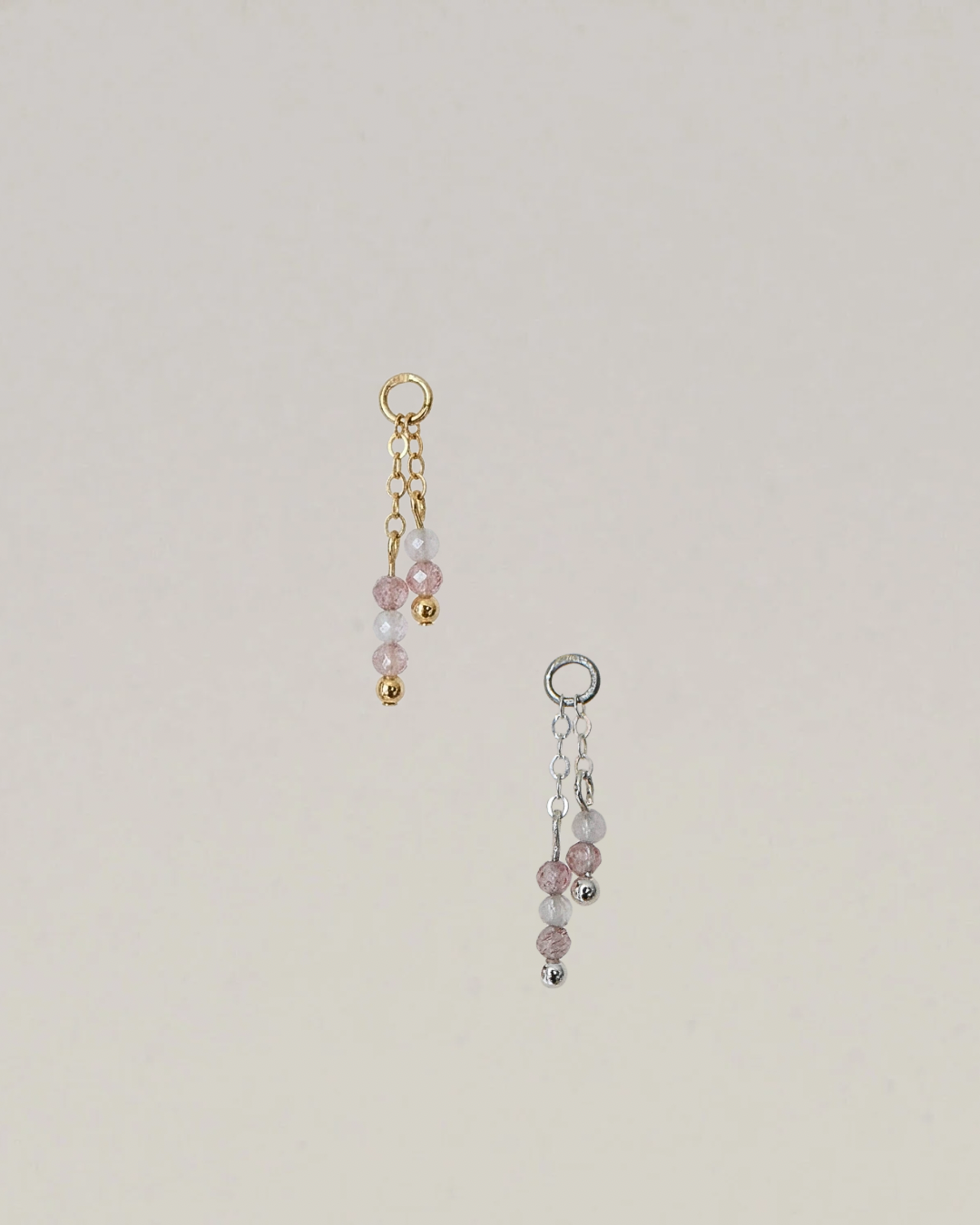 New - Strawberry Quartz Dangle Chain