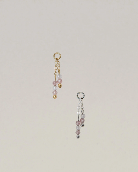 New - Strawberry Quartz Dangle Chain