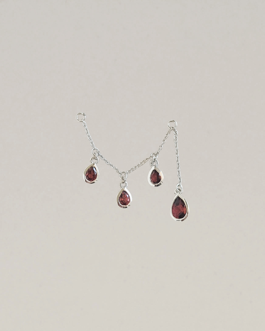 Garnet Drop Chain