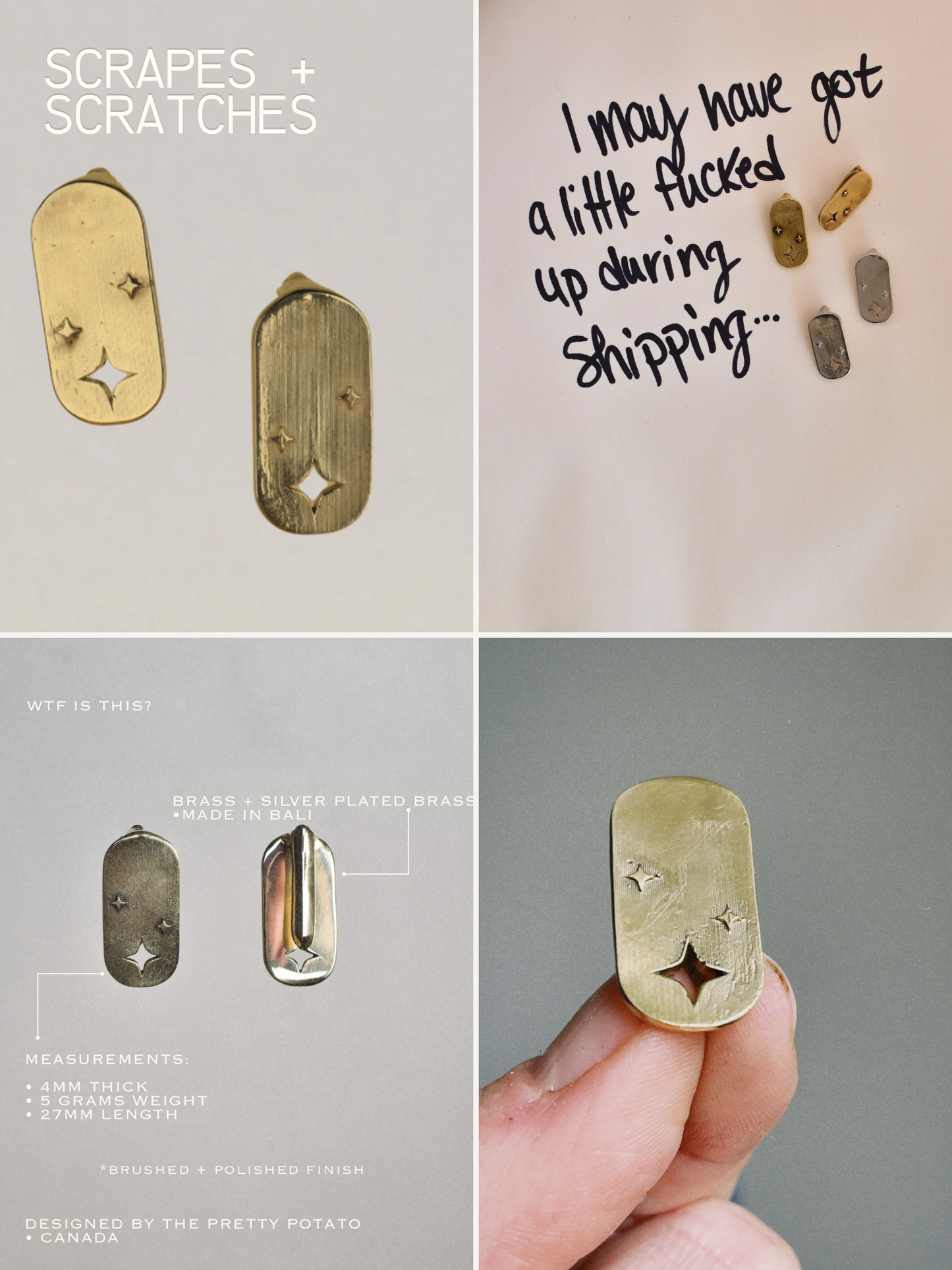 D+R Star Plate Ear Weight