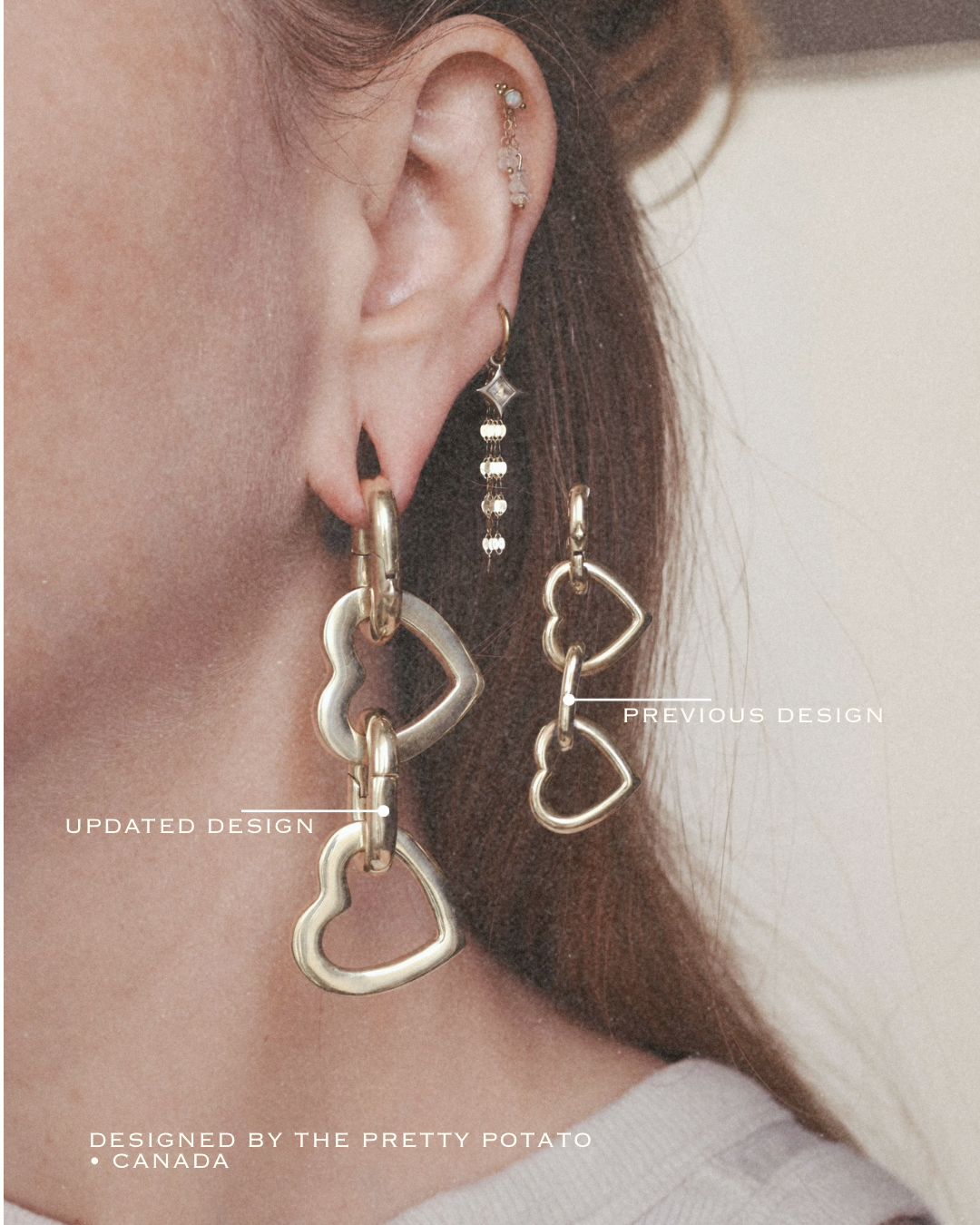 Heart Chain Ear Weight