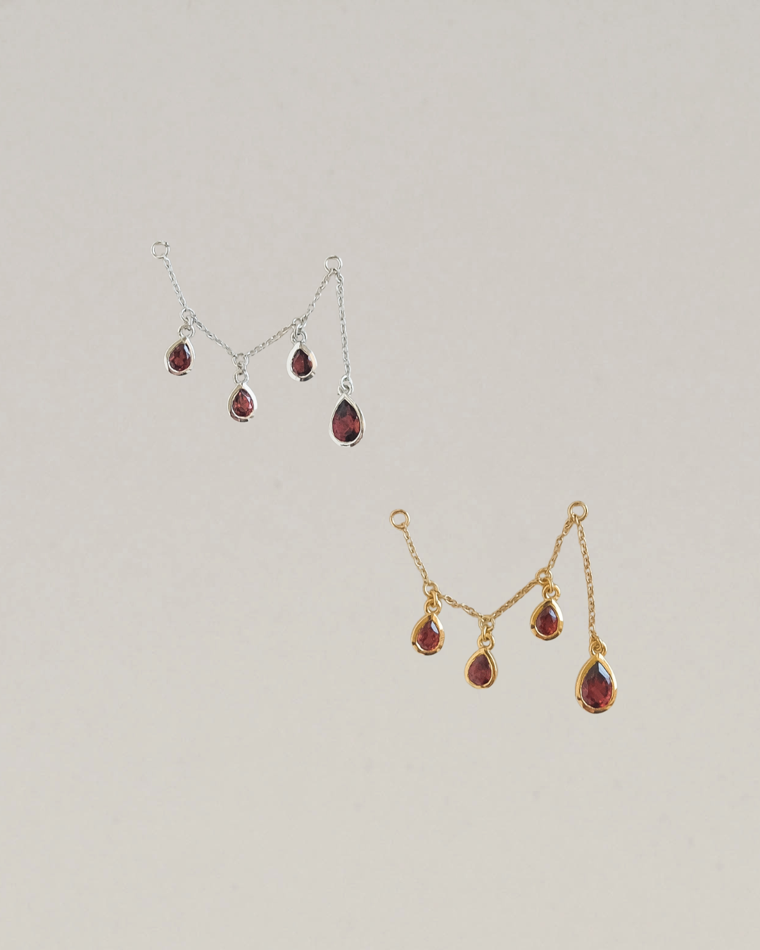 Garnet Drop Chain