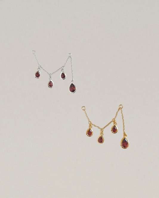 Garnet Drop Chain