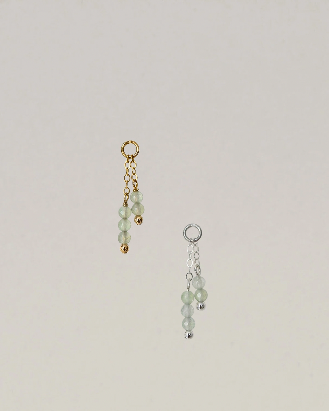 New - Green Agate Dangle Chain