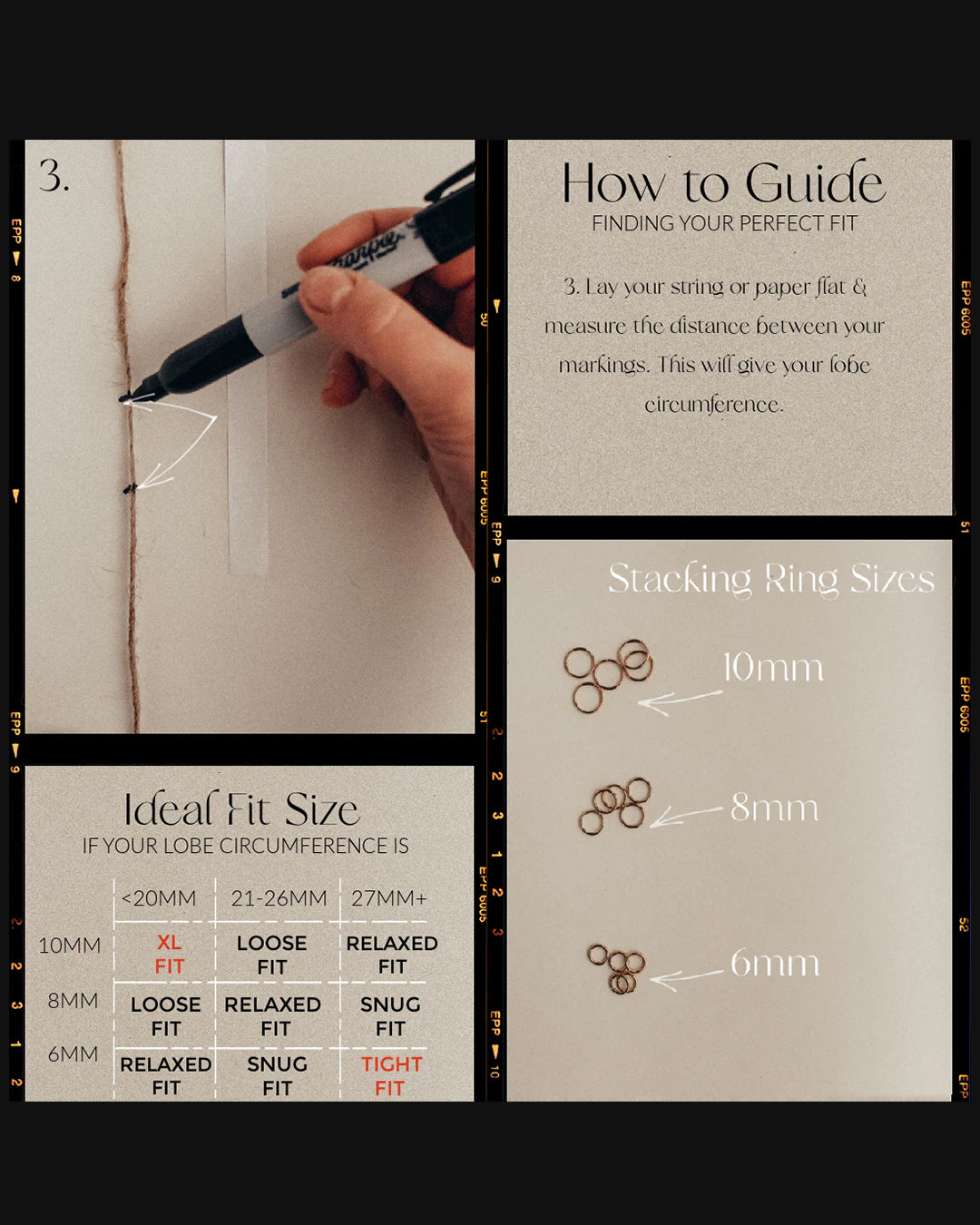 Titanium Stacking Rings - Titanium Finish