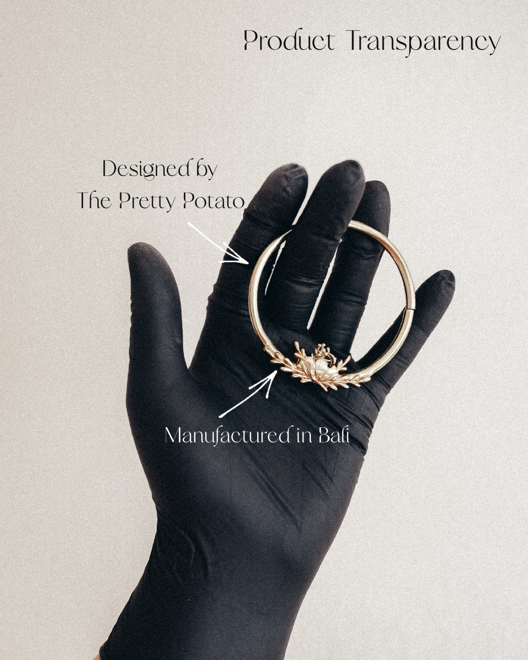 Brass “Kristina” Floral Hoop Hangers
