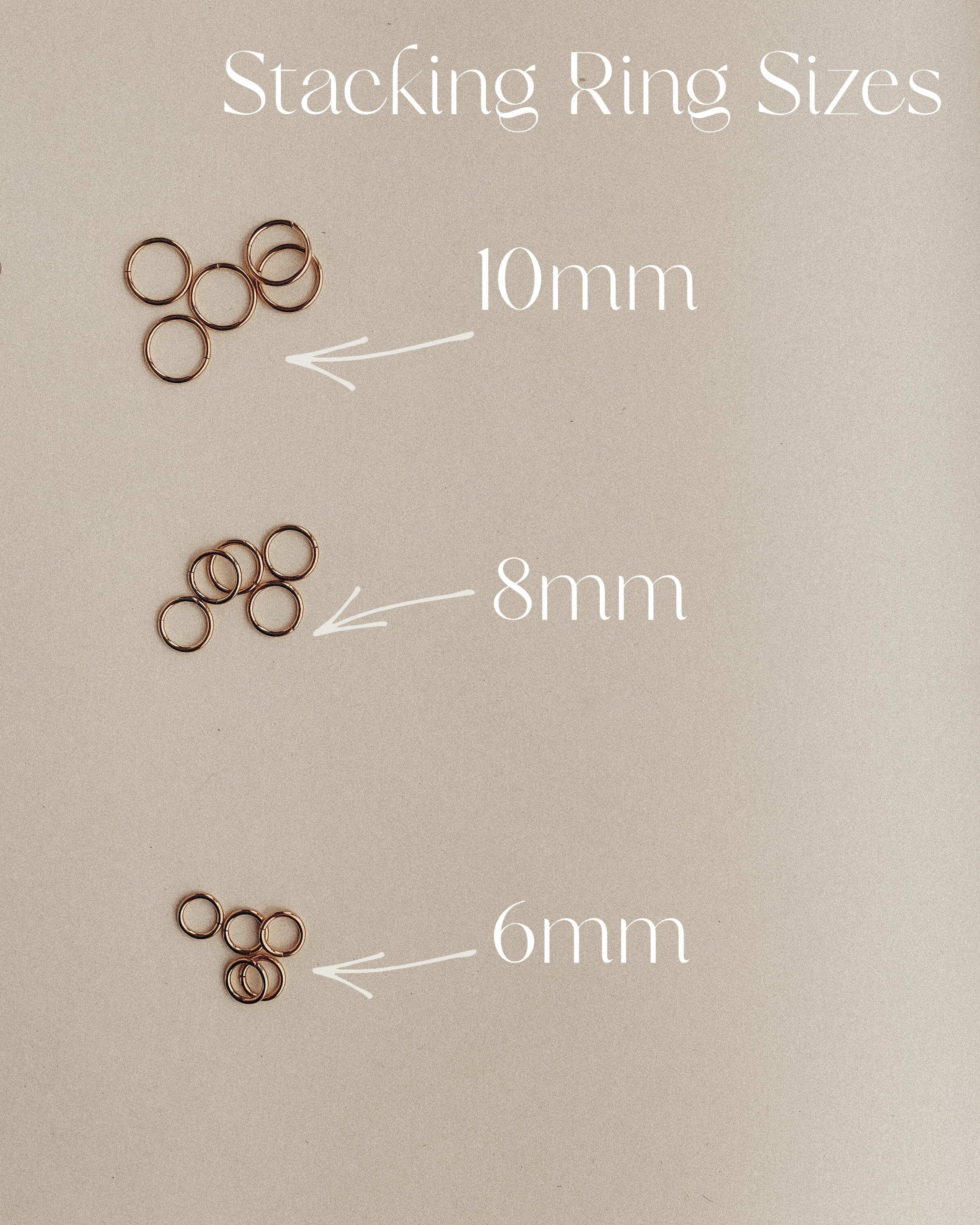 Stack Rings Titanium Titanium Stacking Rings - Gold Finish – The Pretty Potato